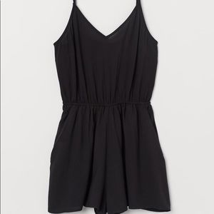 H&M Black Spaghetti Strap Romper